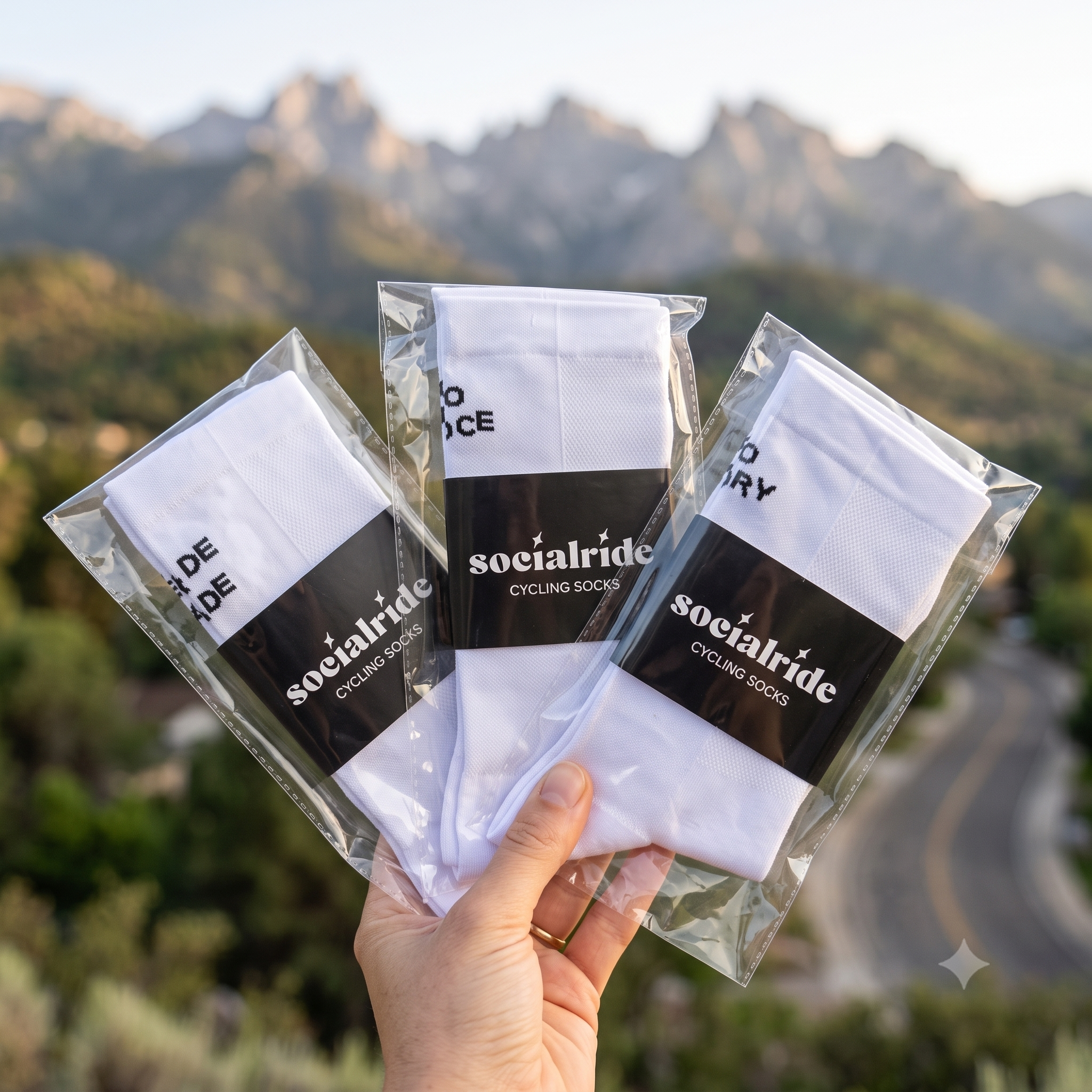 socialride Fahrradsocken - 3er Starter-Bundle
