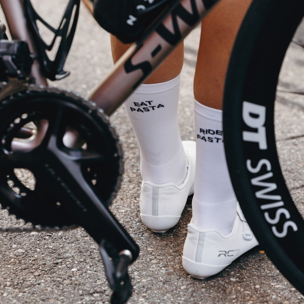 socialride Fahrradsocken - Eat Pasta Ride Fasta