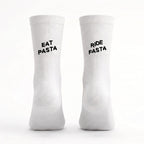 Cycling Socken Schweiz mit Motiv "Eat Pasta, Ride Fasta"