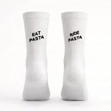 socialride Fahrradsocken - Eat Pasta Ride Fasta
