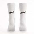 Detailansicht Strickmuster und Polsterung der Socialride Socken "More Amore"