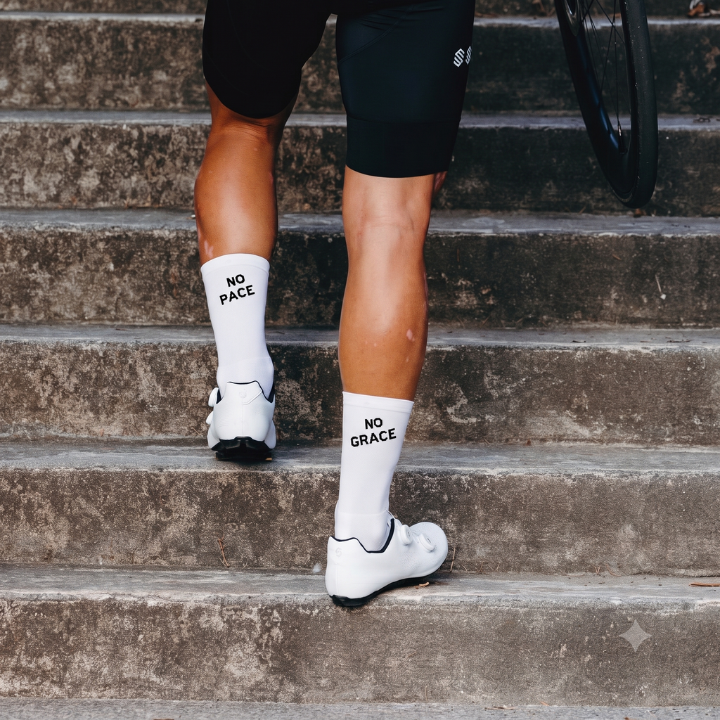 socialride Fahrradsocken - No Pace No Grace